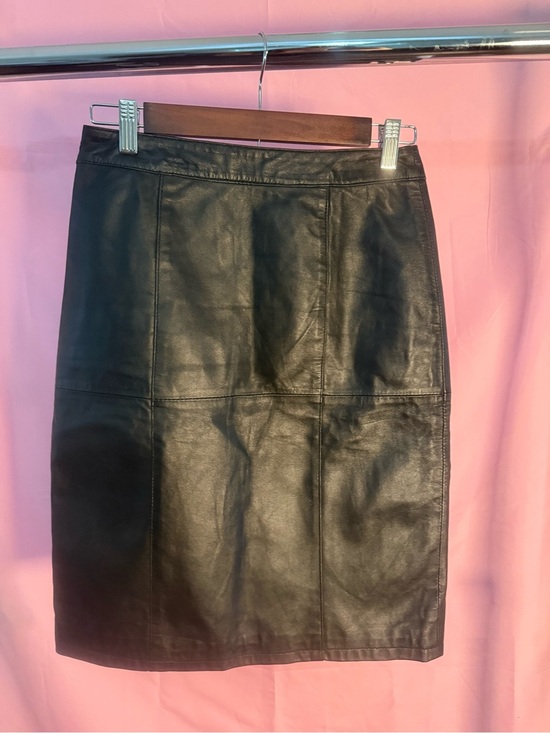 Coldwater Creek Dresses & Skirts - Coldwater Creek Black Leather Pencil Skirt 100% Leather